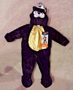 Black Cat Plush Costume Jumpsuit hood Toddler Child 18-24 months kitty kitten