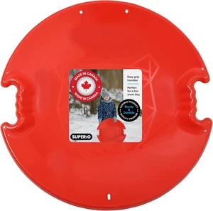 round Saucer Snow Sleds for Kids and Adult, Spiral Toddler Sled 26" Avalanche Ci - Picture 1 of 7
