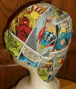 Tira cómica Avenger hecha a medida construcción, soldador, instalador de tuberías, sombrero de motociclista - Imagen 1 de 2