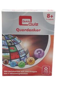 ASS Quick Quiz Querdenker Spiel 8+ Mehrfarbig Wissensspiel
