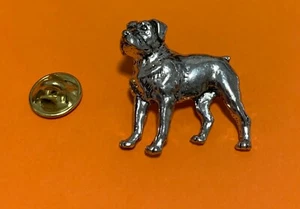 ROTTWEILER PIN DE PELTRE INSIGNIA BROCHE SOLAPA EN BOLSA DE REGALO PERROS AMANTES NAVIDAD - Imagen 1 de 2