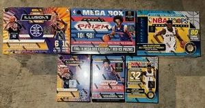 (6) Panini Illusions PRIZM NBA HOOPS Basketball 3 Mega 3 Blaster versiegelt Posten NEU - Bild 1 von 1