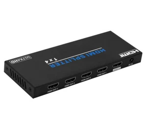 4 Port HDMI Amplified Splitter (Video/Audio) 4Kx2K @60Hz / 4:4:4 / HDCP2.2 - Picture 1 of 2
