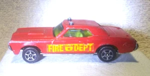 Corgi Juniors Mercury Cougar XR7 Whizz Wheels Red Fire Dept Diecast Car Nice - Picture 1 of 11