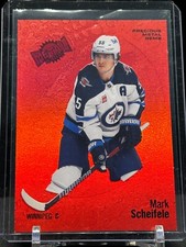 2022-23 Skybox Metal Universe Precious Metal Gems Red #/100 Mark Scheifele No. 7