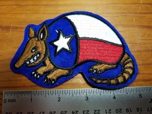 Bestickter großer 5" TEXAS FLAGGE GÜRTELTIER PATCH Indianer Texaner Biker EINSAMER STERN B2 - Bild 1 von 3