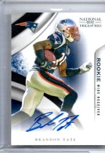 2009 Donruss National Treasures Brandon Tate Blue Ink Auto RC Serie 89/99 - Bild 1 von 1