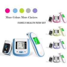 Wrist Blood Pressure Monitor & Fingertip Pulse Oximeter & Infrared Thermometer 