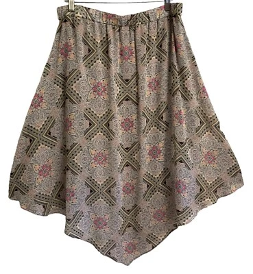 89th & Madison Falda Mujer Grande Boho Paisley Floral Pañuelo Multicolor Foto 1 de 4