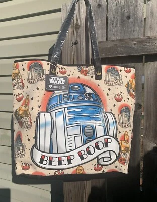 Bolso de Mano Star Wars Loungefly Stay Gold Beep Boop para Mujer Foto 1 de 2