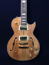 New Factory Direct Sales Semi-Hollow Body Electric Guitar Spalted Maple Veneer for sale
