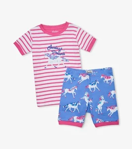 Nuovo pigiama pigiama corto Hatley Dreamy Unicorns cotone biologico pigiama 3 4 5 6 7 8 12 - Foto 1 di 1