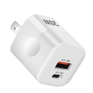 For iPhone 11/12/13/14/15/Pro Max, XS/XR/X USB C Fast Wall Charger Block - Picture 1 of 12