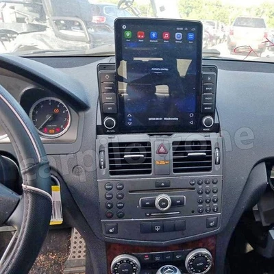 For Mercedes Benz C300 2008-2010 Android 14 Stereo FM Radio Touch Screen CarPlay Foto 1 de 4