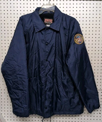 Chaqueta DE COLECCIÓN Discapacitada American Veterans Athletic Works Para Hombre Grande Azul A Presión Foto 1 de 4