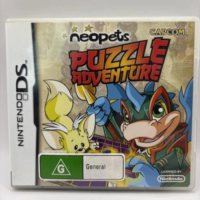 Neopets Puzzle Adventure (Nintendo DS, 2008) Complete W/ Manual As New - Image 1 of 3