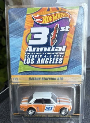 Hot Wheels 2017 31st Convention #2/4 Datsun Bluebird 510 naranja/blanco Foto 1 de 2