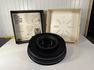 Kodak Carousel Transvue 140 Slide Projector Trays Box/Manual/ 5 Pin Remote - Picture 1 of 2