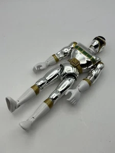 VTG Bandai 1998 Power Rangers In Space 8" Talking Silver Power Ranger Zhane - Picture 1 of 9