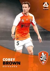 Tarjeta de la Liga A de Brisbane Roar 2017 2018 Corey Brown - Imagen 1 de 2