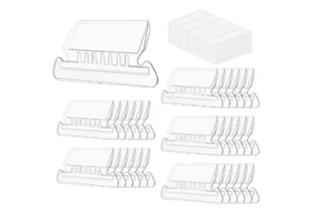 Hanging File Folder Tabs Labels Inserts Paper Plastic Durable Flexible 50 Pack - Picture 1 of 8