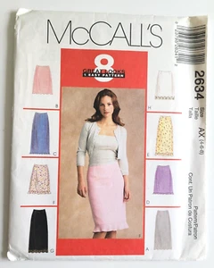 McCalls Sew Pattern 2634 Misses Semi-fitted Skirt in Two Lengths Size 4-8 UNCUT - Picture 1 of 3