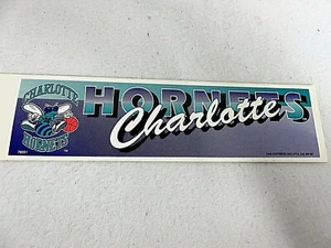Charlotte Hornets Autoaufkleber Vintage um 1990 NBA Team Logo Basketball - Bild 1 von 1