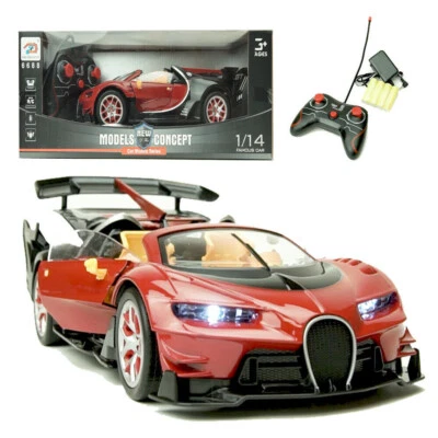 1/14 Red Remote Control High Speed Super Racing Toy Car Children Christmas Gift - Image 1 of 4
