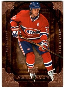 2008-09 Upper Deck Artifacts Alex Kovalev #49 Montreal Canadiens