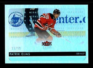 3-11-22 PWE READ . 2014-15 fleer ultra platinum medallion /99 #109 patrik elias