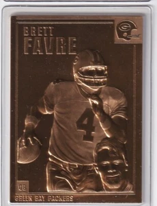 Brett Favre 2000 Danbury Mint Encased 22kt Gold Football Card #54 - Picture 1 of 1