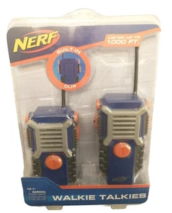 NERF N-Strike Walkie Talkies Kids 1000ft Range Sport Design Built in Clip NEW - Picture 1 of 6