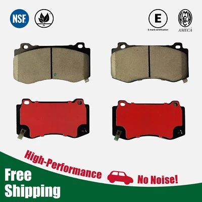 Front Ceramic Brake Pads for Chrysler 300 2005-2023 & Dodge Challenger 2008-2023 Foto 1 de 4