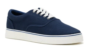 Sneakers stringate Chaps uomo TAGLIA 8M Chace in tela colore blu - Foto 1 di 8