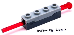 2 LEGO Mecanismo de Resorte Tirador-Trans Rojo Dardo Flecha Disparo 15400, 2 Piezas - Imagen 1 de 4