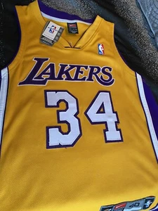 NBA AUTHENTIC Shaquille O'Neal Los Angeles Lakers Nike home jersey - Picture 1 of 7