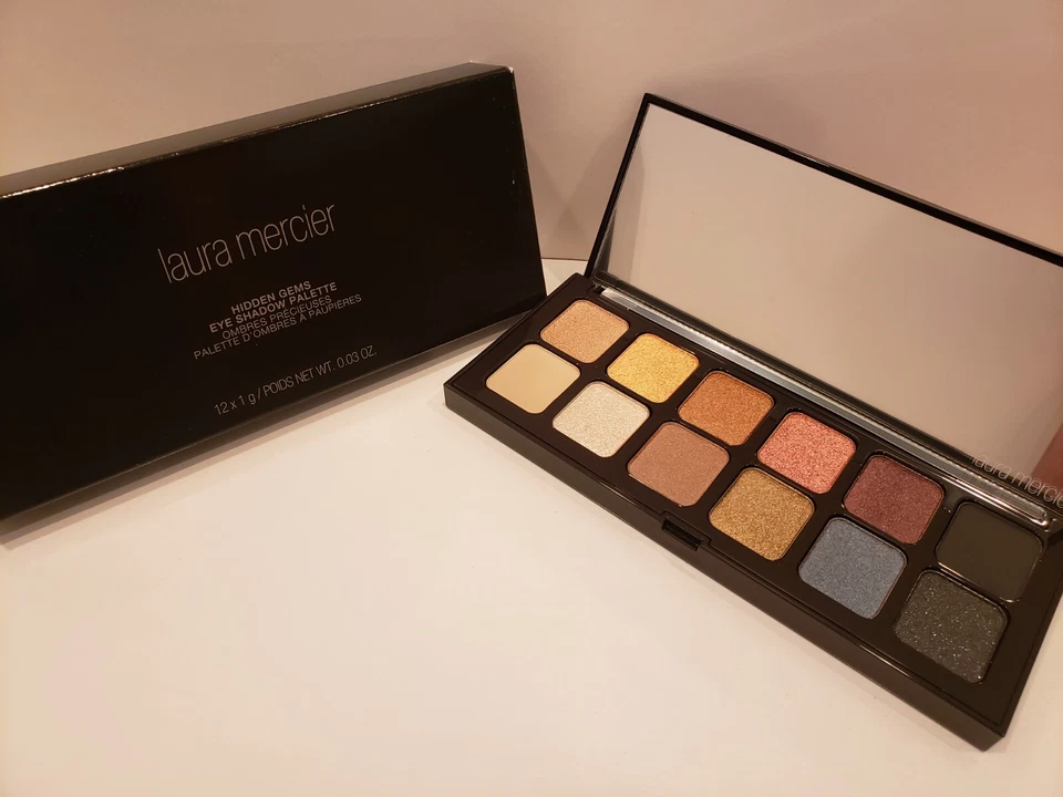 Paleta de sombras de ojos Laura Mercier Hidden Gems altamente pigmentada 12 tonos 0,36 OZ Foto 1 de 1