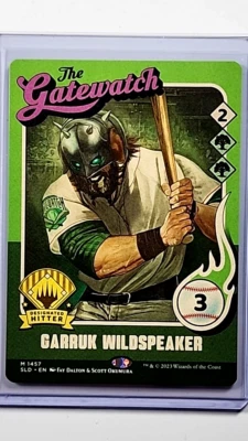 2023 MTG Magic the Gathering Secret Lair The Baseballing 1457 Garruk Wildspeaker - Image 1 of 2
