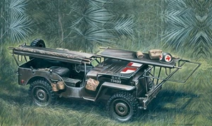 Italeri 326 Jeep Ambulance 1/4 Ton 4X4 1/35 Scale Plastic Model Kit - Picture 1 of 7