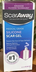 Gel cicatriz de silicona de grado médico ScarAway 0,35 oz EXP: 10/27 silicona avanzada - Imagen 1 de 1