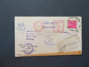 Carta Registrada India a EE. UU. - Imagen 1 de 2