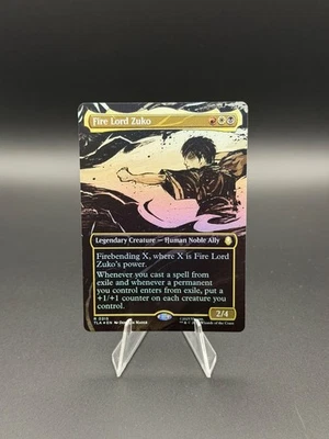Fire Lord Zuko (Borderless Foil) 0315 TLA - MTG - NM - Image 1 of 2