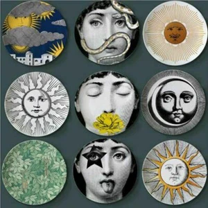 Vintage Wall Hanging Dishes Painting Craft Decorative Plates Retro Ceramic Art - Bild 1 von 40