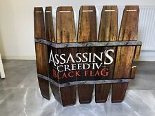 Assassins Creed IV Black Flag Barrel Standee Prop Advertisement Gaming Cave RARE