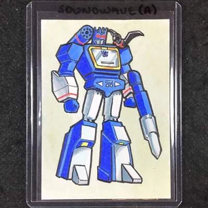 2024 Transformers 40th Anniversary SOUNDWAVE (A) Artist Sketch 1/1 APRIL REYNA - Picture 1 of 1