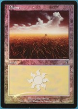 Plains (344) FOIL 7th Edition HEAVILY PLD Basic Land CARD (148146) ABUGames