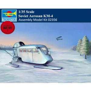 Trompeter 02356 Escala 1/35 Soviético Aerosano KM-4 Conjunto de Plástico Militar Modelo - Imagen 1 de 8