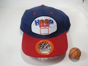 Hoop Brim Adjustable Baseball Caps with rubber basket ball. - Picture 1 of 3