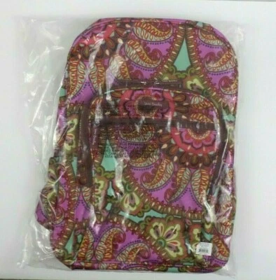 Vera Bradley Aligerar Campus Mochila Resort Medallón Escuela Bolsa de Libros NUEVO Foto 1 de 4