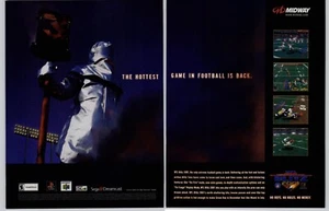 NFL Blitz 2001 PS Nintendo 64 Sega Dreamcast Game Art Vintage Print Ad/Poster - Picture 1 of 5
